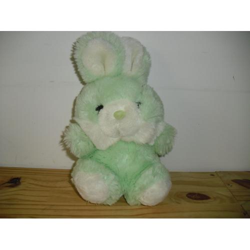 Vintage Peluche Lapin Vert Bout'chou