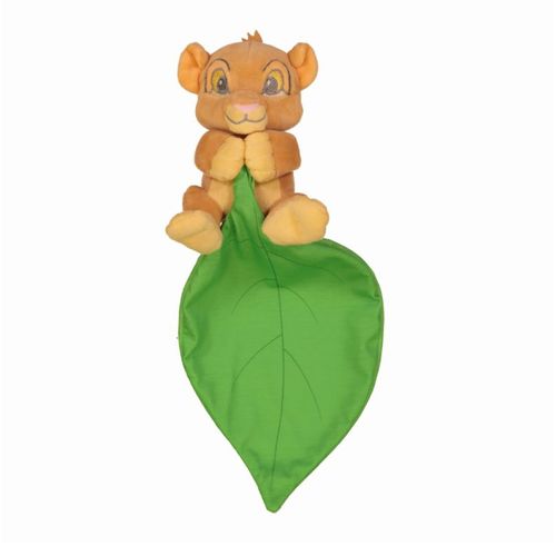 Doudou Roi Lion Simba Mouchoir Feuille Verte Disney Baby Peluche Naissance Bébé Jouet Comforter Blanket King Simba Toys Benelux Jaune Vert