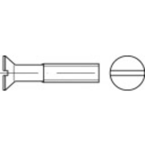 Vis à tête fraisée TOOLCRAFT 1065468 200 pc(s) M3.5 12 mm tête fraisée plat acier inoxydable N/A