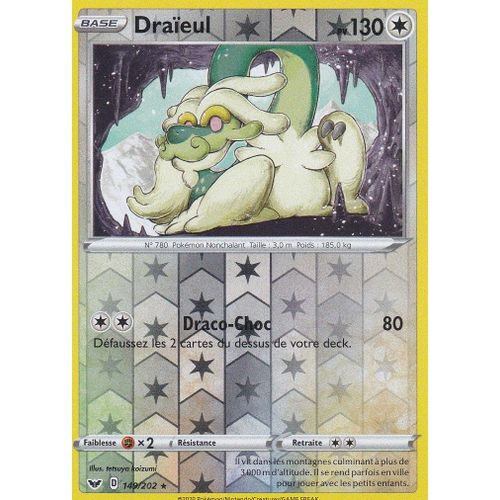 Carte Pokemon - Draieul - 149/202 - Holo Reverse - Épée Et Bouclier