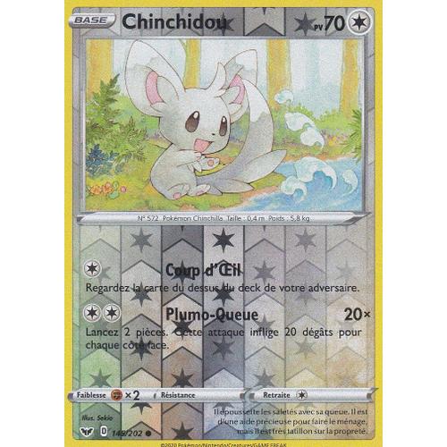 Carte Pokemon - Chinchidou - 145/202 - Reverse - Épée Et Bouclier