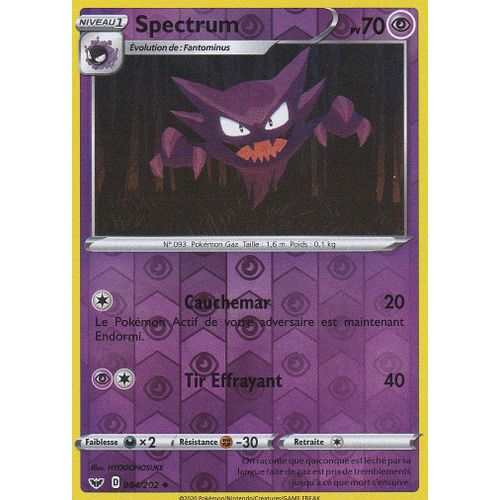 Carte Pokemon - Spectrum - 084/202 - Reverse - Épée Et Bouclier