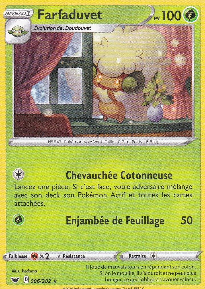 Carte Pokemon - Farfaduvet - 006/202 - Rare - Épée Et Bouclier