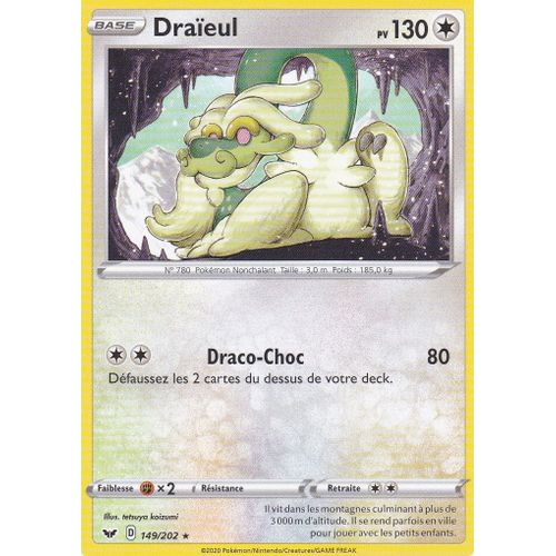 Carte Pokemon - Draieul - 149/202 - Rare - Épée Et Bouclier