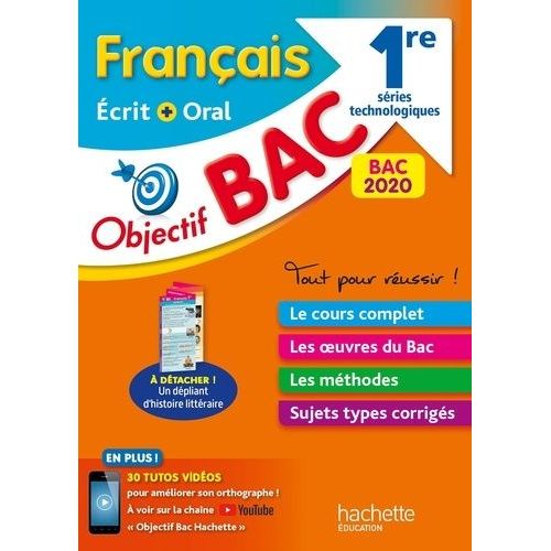 Français Écrit Et Oral 1re Série Technologiques