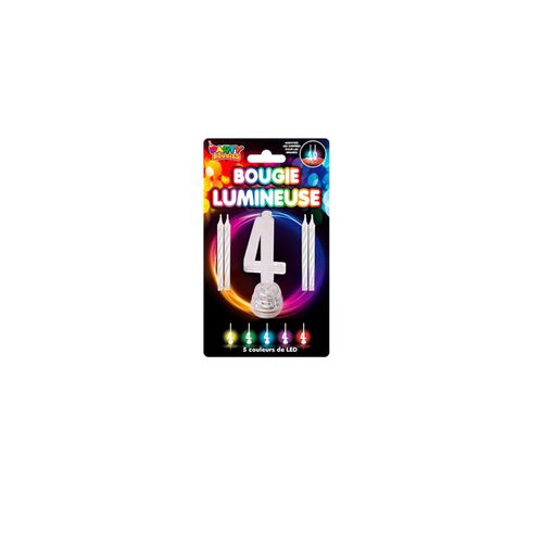 Bougies Lumineuses Led Chiffre 4