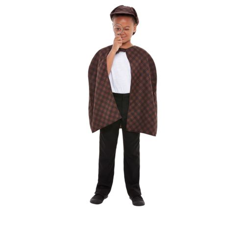 Kit Détective Marron Enfant - Taille: 4-6 Ans (115/128 Cm)