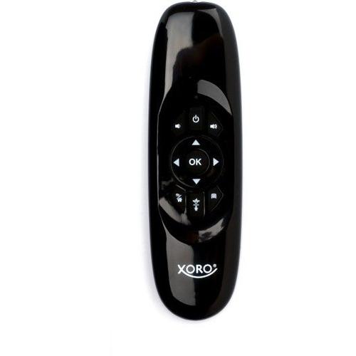 Xoro AMW 100 télécommande IR Wireless Noir Appuyez sur les boutons; Xoro AMW 100, TV, Tablette, Appareil radio émetteur-récepteur, IR Wireless, Appuyez sur les boutons, Rechargeable, Noir