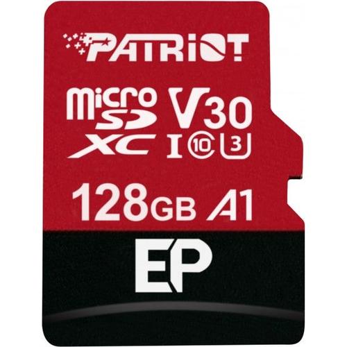 Patriot EP Series - Carte mémoire flash (adaptateur microSDXC vers SD inclus(e)) - 128 Go - A1 / Video Class V30 / UHS-I U3 / Class10 - microSDXC UHS-I