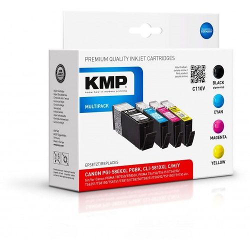 KMP C110V Multipack compatible avec Canon PGI-580/CLI-581 XXL