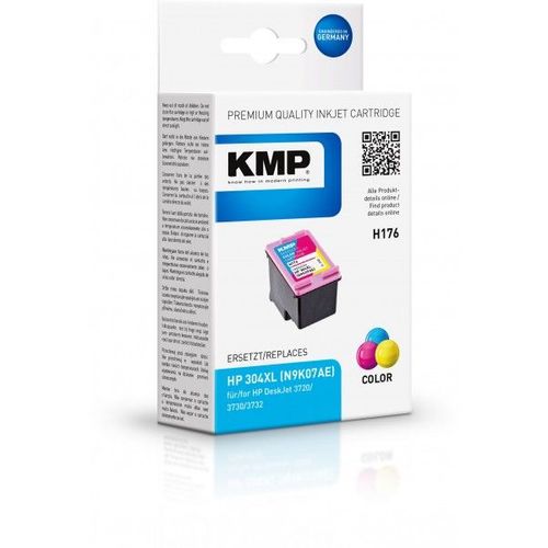 KMP Encre remplace HP 304, 304XL compatible cyan, magenta,