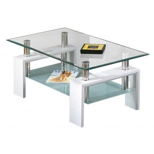 Table Basse Table Basse Alva 100 X 60 Cm Blanche
