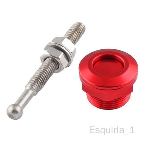 Esquirla Bouton Poussoir 10x22mm, Goupilles De Capot À Dégagement Rapide, Loquet De Verrouillage Universel Rouge