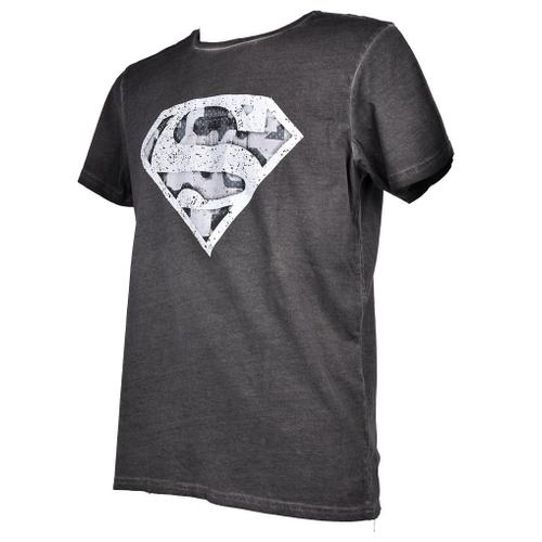 T Shirt Homme Licence Superhéros: Superman, Batman, Avengers..- Assortiment Modèles Photos Selon Arrivages- Er3532 Superman Anthracite