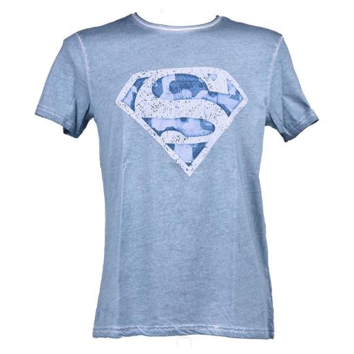 T Shirt Homme Licence Superhéros: Superman, Batman, Avengers..- Assortiment Modèles Photos Selon Arrivages- Er3532 Superman Bleu