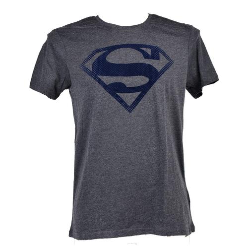 T Shirt Homme Licence Superhéros: Superman, Batman, Avengers..- Assortiment Modèles Photos Selon Arrivages- Er3533 Superman Anthracite