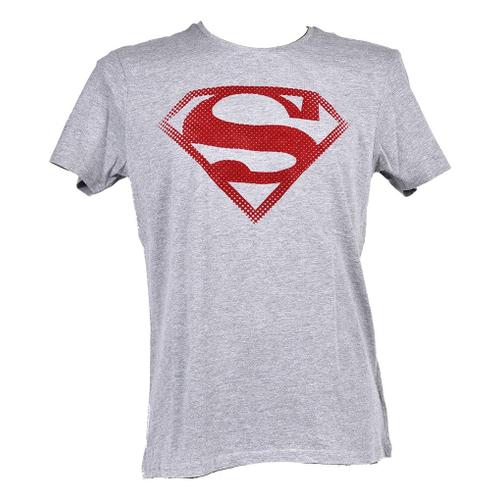 T Shirt Homme Licence Superhéros: Superman, Batman, Avengers..- Assortiment Modèles Photos Selon Arrivages- Er3533 Superman Gris