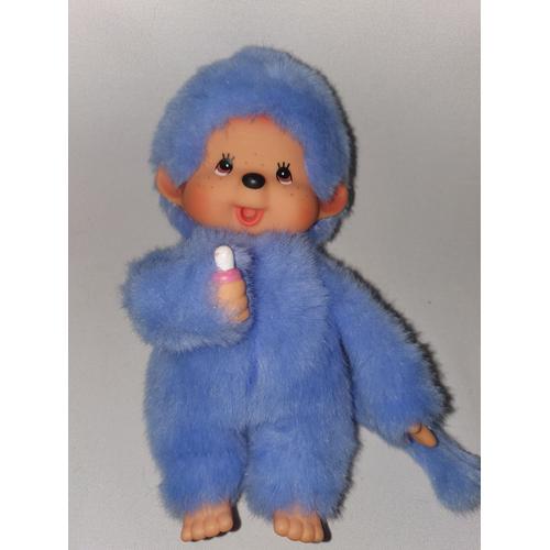 Peluche Doudou Kiki Le Vrai Ajena Nounours Bleu Modèle 19 Cm Collection Jouet Cadeau