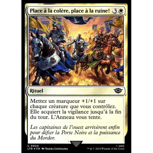 Place À La Colère Place À La Ruine - Foil - Magic - Le Seigneur Des Anneaux - Chroniques De La Terre Du Milieu Vf - C - 24
