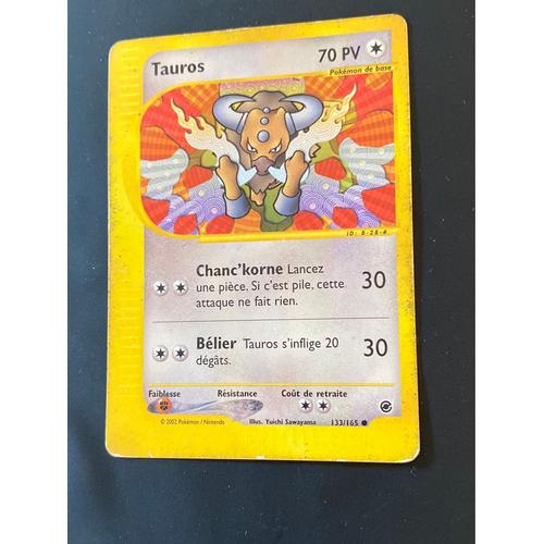 Carte Pokémon Tauros 70 Pv 2002
