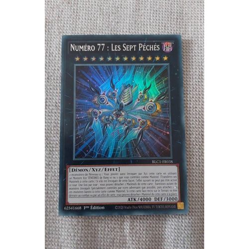 Yu Gi Oh Numero 77 Les Sept Péchés Blc1