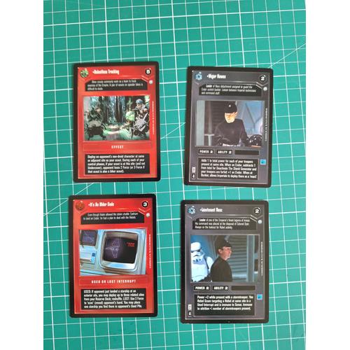 Lot De 4 Cartes Star Wars Ccg Decipher