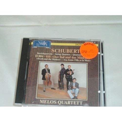 Franz Schubert (1797-1828) : Quatuor À Cordes N°13 En La Mineur D 804 (1824) N°14 En Ré Mineur D 810 Par Melos Quartett Wilhelm Melcher & Gerhard Voss Violons Hermann Voss Alto Peter Buck Violoncelle