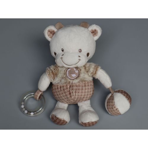 Doudou Vache Blanc Beige Marron Activités Mots D'enfants