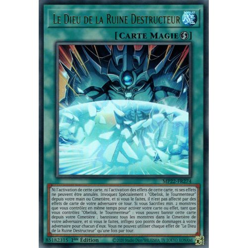 Yu Gi Oh Mp22 Fr274 Le Dieu De La Ruine Destructeur Ultra Rare