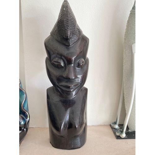Paire de buste africain 