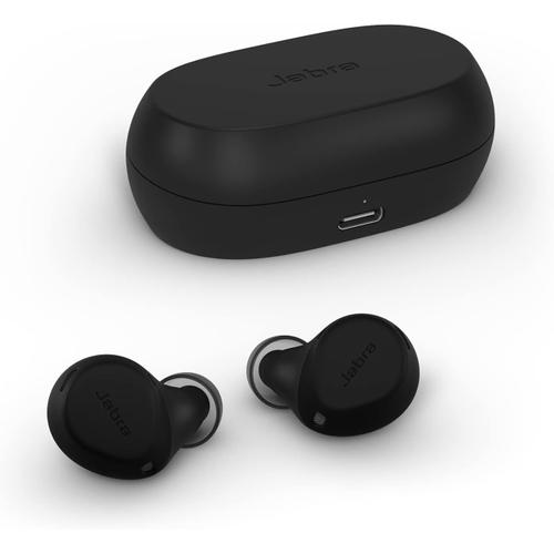 Écouteurs intra-auriculaires Bluetooth actifs Jabra Elite 7 - Véritables écouteurs de sport sans fil avec Shakegrip pour un maintien sûr et une suppression active du bruit réglable
