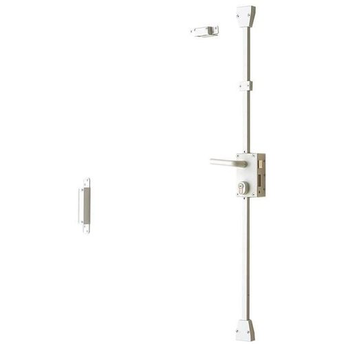 BRICARD Serrure Astral en applique verticale - 3 points - Tirant droit - Blanc