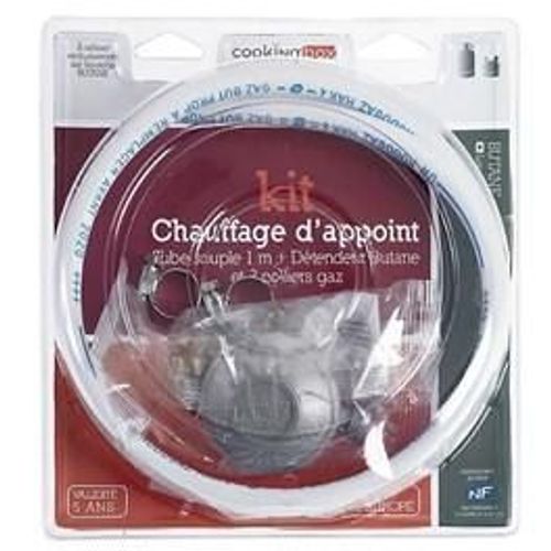 Kit butane avec tetine pour chauffage d'appoint gaz Cookingbox
