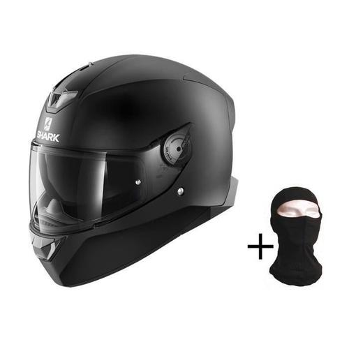 Shark Casque Moto Integral Skwal 2.2 + Cagoule - Noir Mat - L