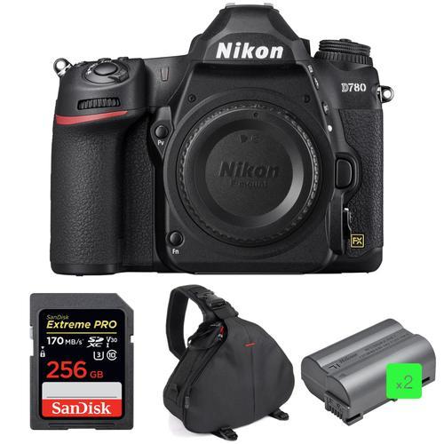 Nikon D780 Nu + SanDisk 256GB Extreme PRO UHS-I SDXC 170 MB/s + 2 Nikon EN-EL15b + Sac | Garantie 2 ans