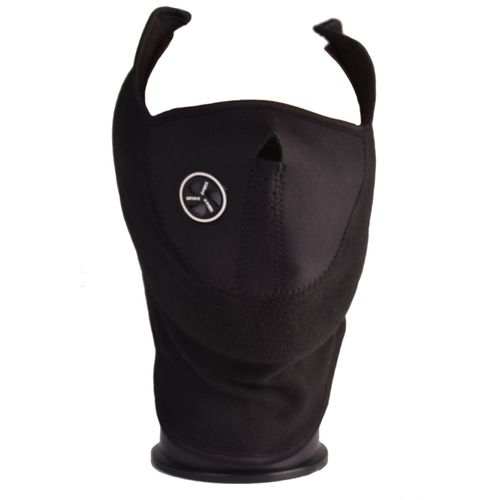 Masque De Protection Neoprene Demi Visage Noir Coupe-Vent Ventile Et Polaire Kza-M-N-050 Airsoft