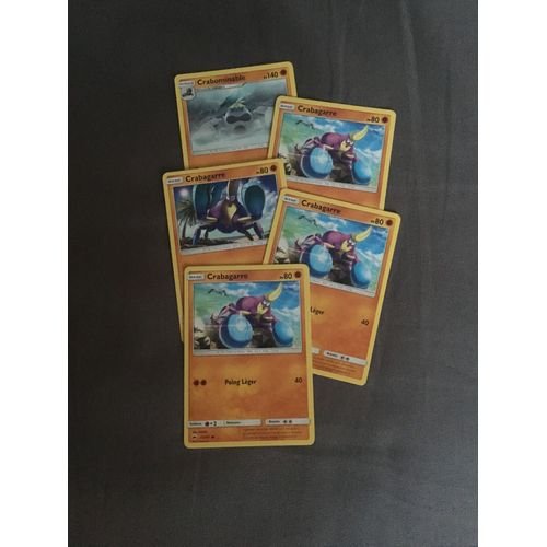 (822) Crabominable + 4x Crabagarre (Pokemon)