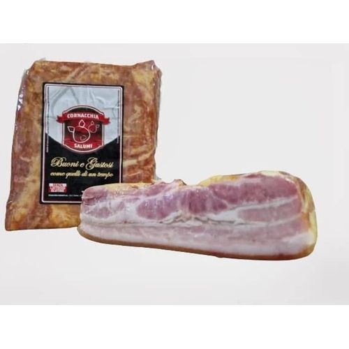 Pancetta Bacon Cuit À La Vapeur Fumé Naturellement 2.1 Kg Env.