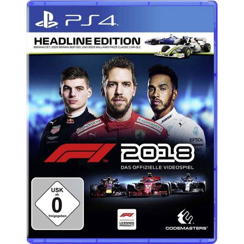 Codemasters F1 2018 Headline Edition Ps4 Import Allemand