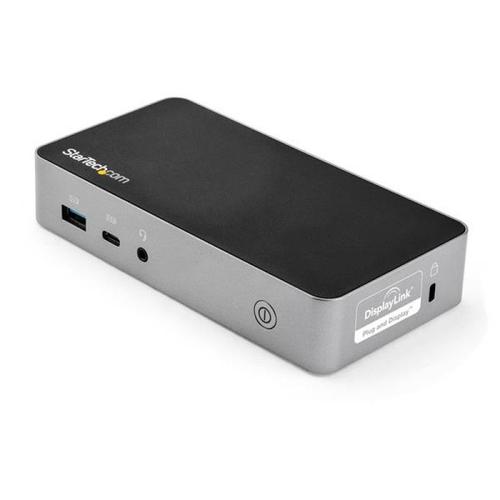 StarTech.com Station d'accueil USB Type-C à double affichage HDMI avec 60W Power Delivery - Pour Mac et Windows - 1C et 3A (DK30CHHPDEU) - Station d'accueil - USB-C 3.1 - 2 x HDMI - 1GbE - 90...