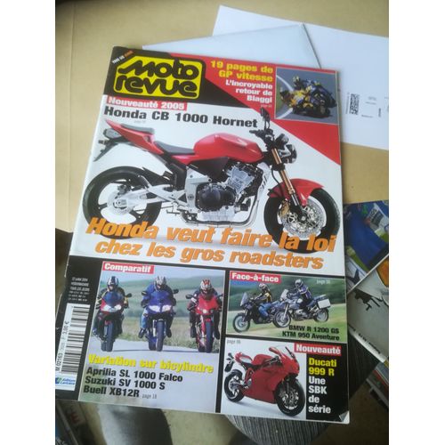 Moto Revue 3626 De 2004 Suzuki Sv1000s,Aprilia Sl1000,Buell Xb12r,Bmw R1200gs,Ktm 950 Adventure,Suzuki Drz400x,Moto Guzzi Quota 1100es