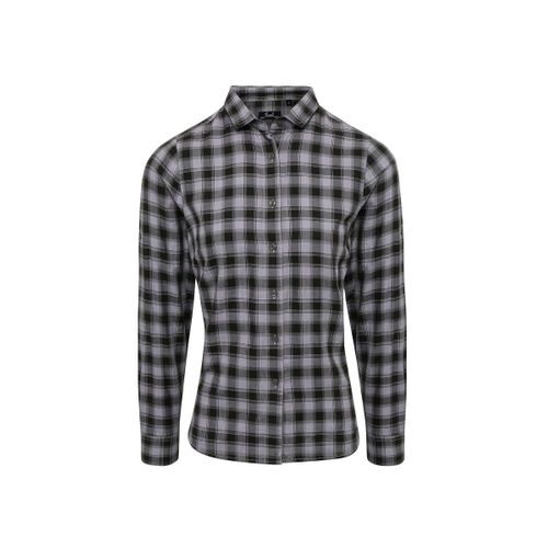 Chemise Manches Longues - Femme - Pr350 - Gris Et Noir