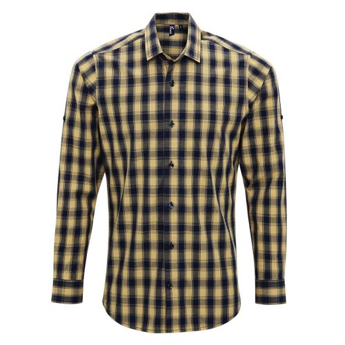 Chemise Manches Longues - Homme - Pr250 - Beige Et Marine