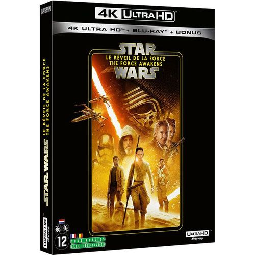 Star Wars 7 : Le Réveil De La Force - 4k Ultra Hd + Blu-Ray + Blu-Ray Bonus