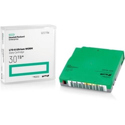 HPE Ultrium WORM Data Cartridge - LTO Ultrium WORM 8 - 12 To / 30 To - étiquettes marquables - vert - pour StoreEver LTO-8 Ultrium 30750, LTO-8 Ultrium 30750 TAA