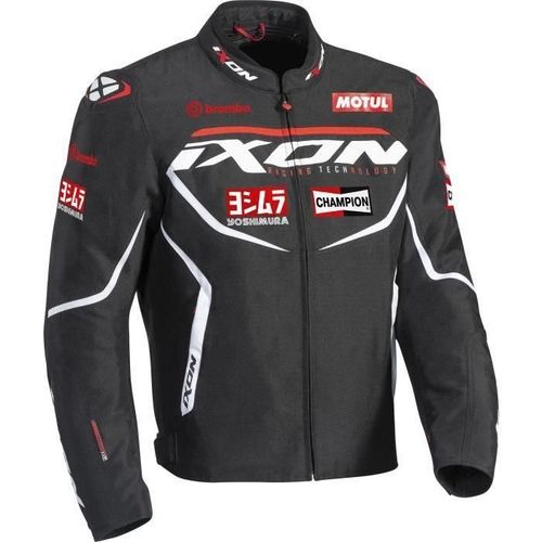 Ixon Blouson Moto Matrix Evo - Homme - Noir. Blanc Et Rouge - L