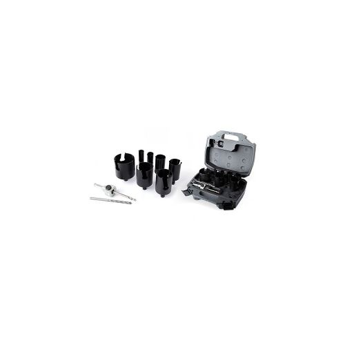 Mallette scie trépan Carbure électricien 10pcs D.22-35-40-51-54-65-68 + pilote + 2 forets