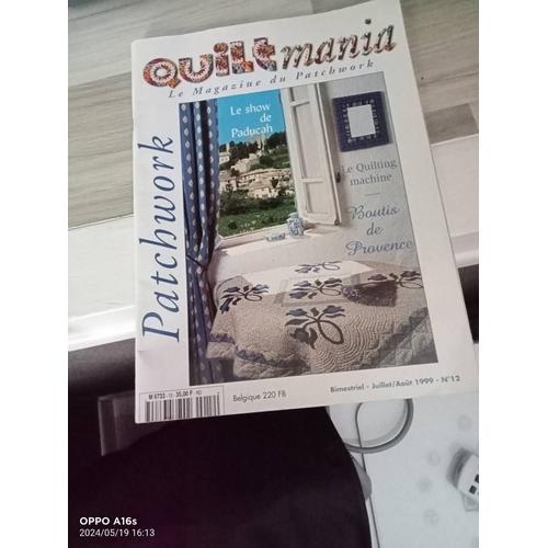 Quiltmania Le Magazine Du Patchwork Juillet/Aout 1999 Numéro 12