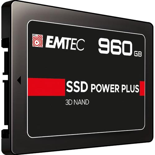 emtec disque dur ssd emtec x150 power plus 1to (960go) sata 2"1/2 noir