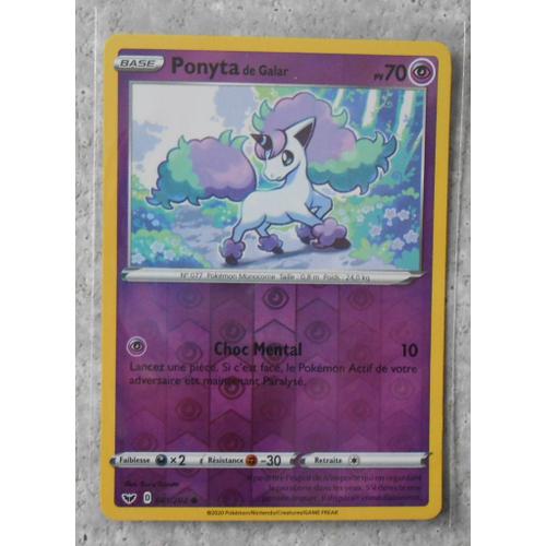 Ponyta De Galar Reverse 81/202 - Epée Bouclier - Vf